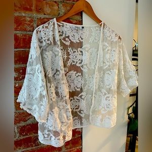 Lace white blouse